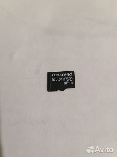 Карта памяти MicroSD 16Gb Transcend