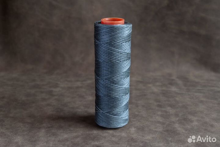 Нить вощеная. Тёмно-серая. 100 м