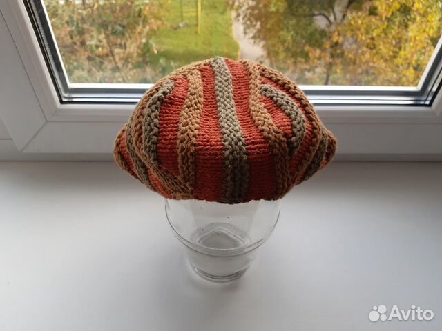 Берет вязаный детский