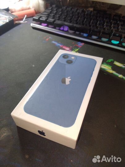 Коробка от iPhone 13 blue 128
