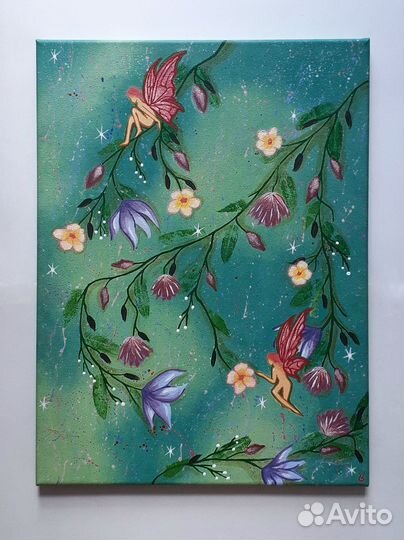 Картина акрилом на холсте