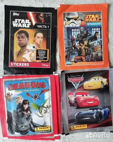 Наклейки Panini, в ассортименте