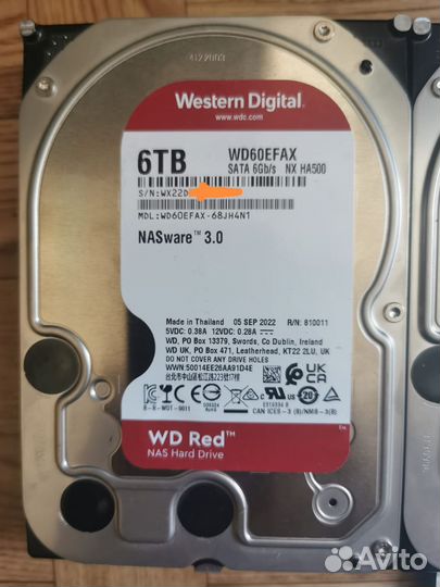 Неисправные жёсткие диски 6tb, 3tb и 2tb