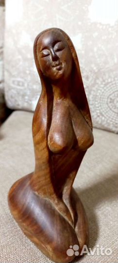 Статуэтка,Скульптура из дерева, раритет