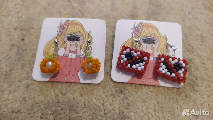 Серьги кольца