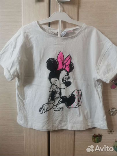 Костюм для девочки Zara, леггинсы + футболка, 104