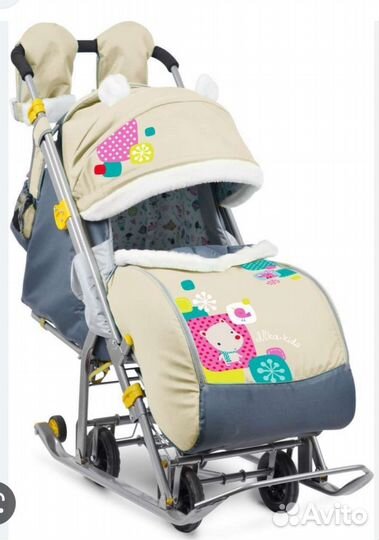 Детские санки коляска ника
