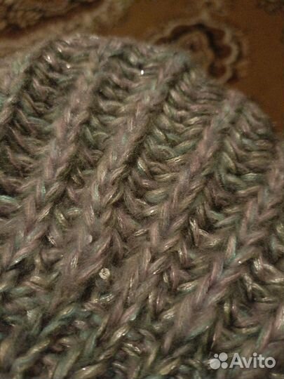 Кепка белая, снудик(шарф), шапка вязаная