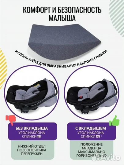 Вкладыш анатомический в люльку/автокресло