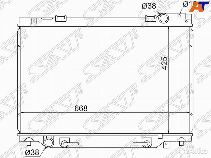 Радиатор Toyota Estima Previa TCR10 TCR20 92-99