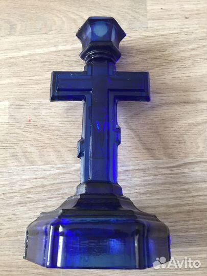 Крест церковный цветное стекло