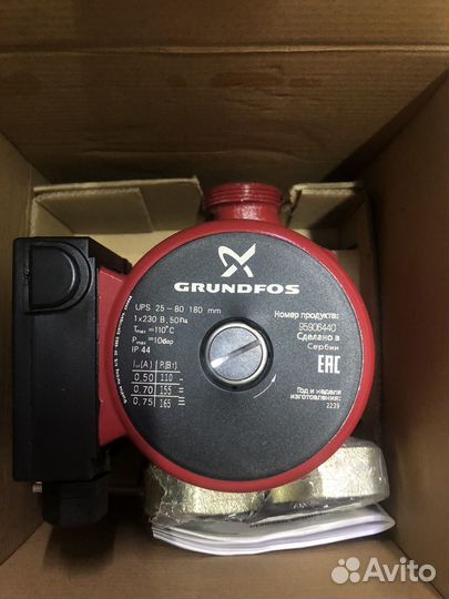 Циркуляционный насос Grundfos 25-80 180