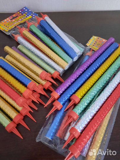 Свечи - фонтаны, свечи с цветным пламенем