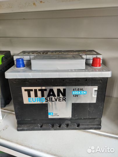 Аккумулятор автомобильный titan eurosilver