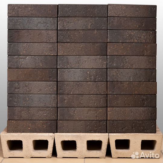 Кирпич облицовочный, графит