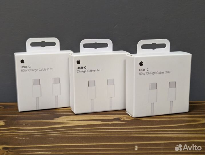 Кабель Apple 60W Charge Cable USB-C 1 метр