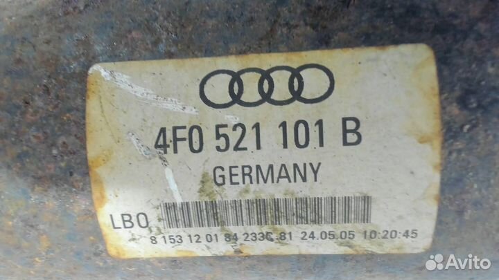 Кардан Audi A6 (C6), 2006