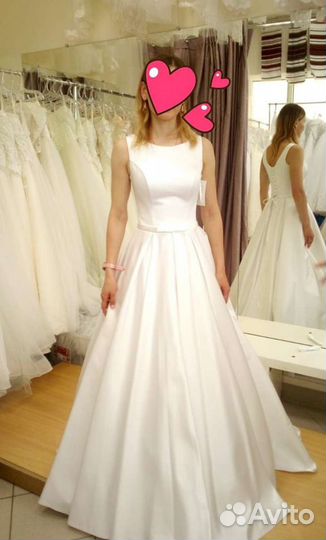Свадебное платье 44 бу