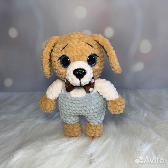 Вязанный пёсик