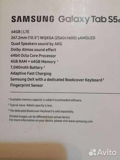 Samsung Galaxy Tab s5e LTE