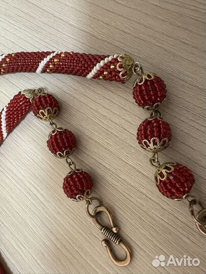 Колье жгут из бисера и другие украшения