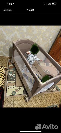 Детская кровать манеж