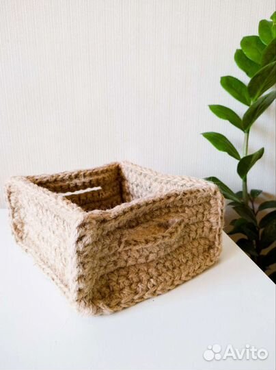 Корзина из джута