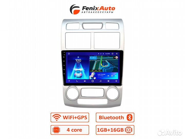 Магнитола Teyes Kia Sportage 2 (2004-2007) Android