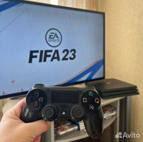 PS4 PRO 1TB 3рев. (+игры FIFA23,UFC4,NHL23,NFS)