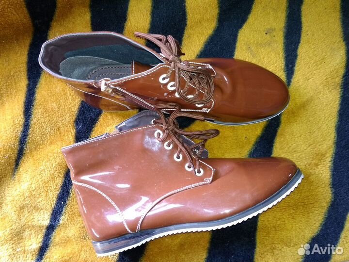 Ботинки, 37, лак, новые