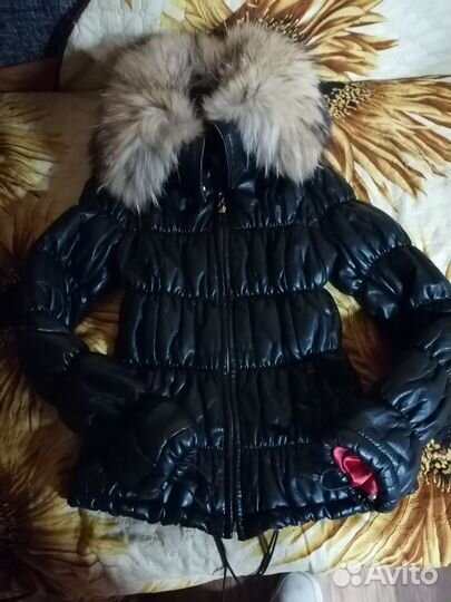 Кожаная куртка 40