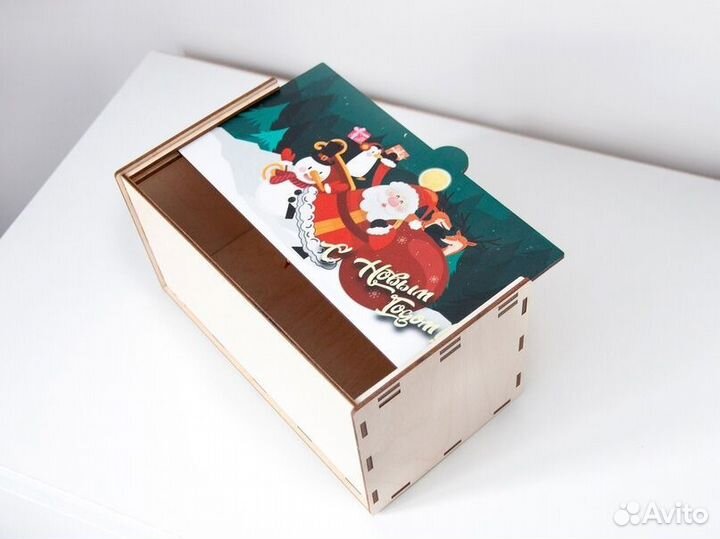 Коробка деревянная прямоугольная