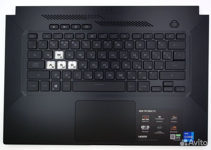 Топкейс для ноутбука asus FX516PE, FX516PM, FX516P