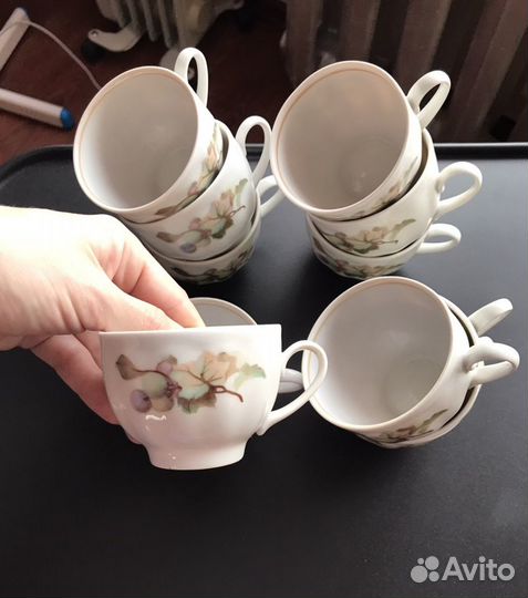 Сервиз чайный/кофейный новый, фарфор