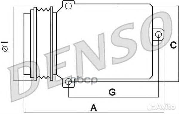 DCP05078 компрессор кондиционера BMW X5 E70 3