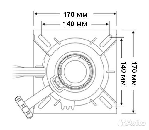 Стойка Taper-Lock 330 мм с креплением под сиденье