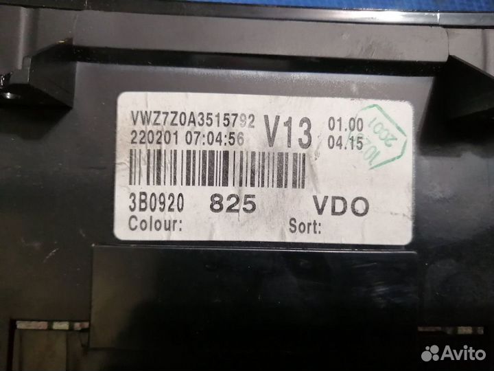 Панель Щиток Приборов Пассат Б5+ 3B0920825