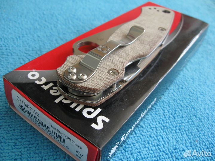 Нож Spyderco Paramilitary 2 Cru-Wear Micarta