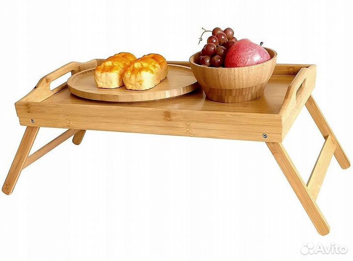 Поднос деревянный на ножках