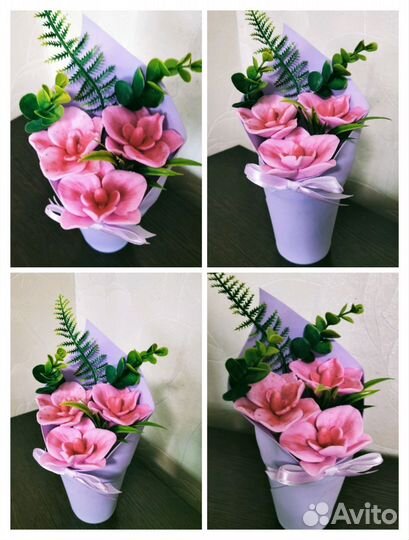 Букет цветов из мыла