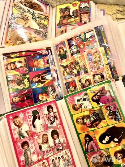 Наклейки 2000-х много листов