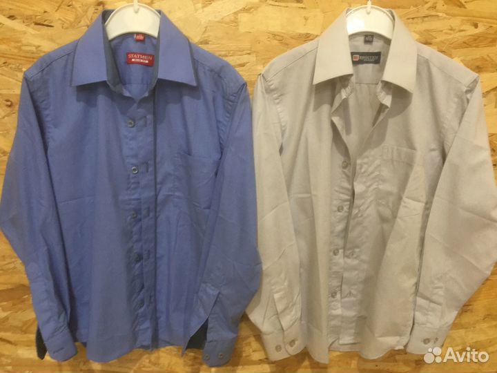 Рубашки для мальчика с длинным рукавом 116-122 29