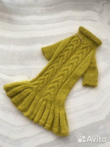 Платье для собаки из пуха норки