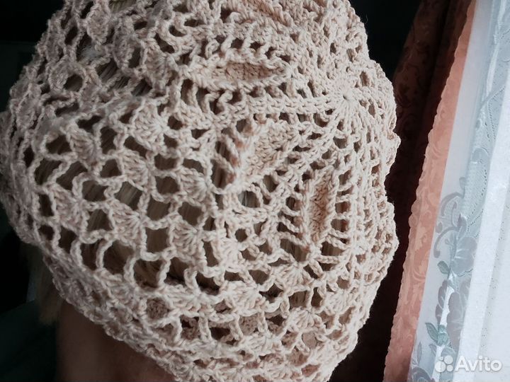 Ажурный берет на лето