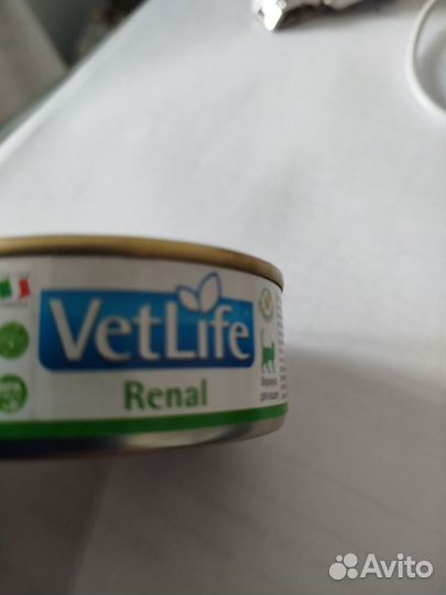 Лечебный Корм для кошек vetlife renal