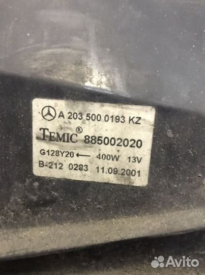 Вентилятор с диффузором Mercedes C 2001-2010