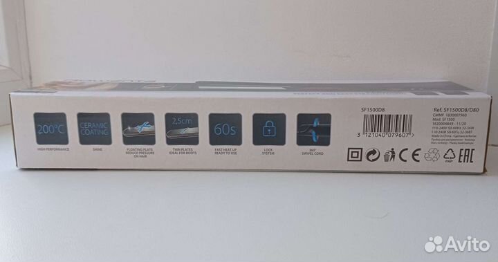 Утюжок выпрямитель волос Rowenta новый sf1500D8
