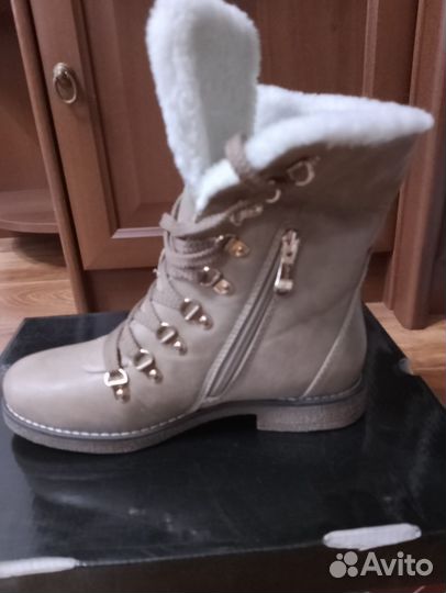 Ботинки женские зимние 36р,кож/зам