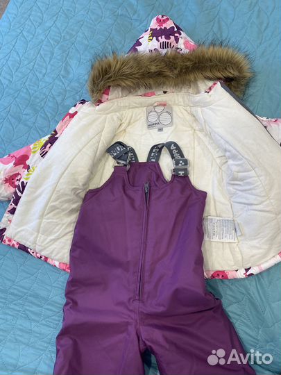 Зимний костюм для девочки 92
