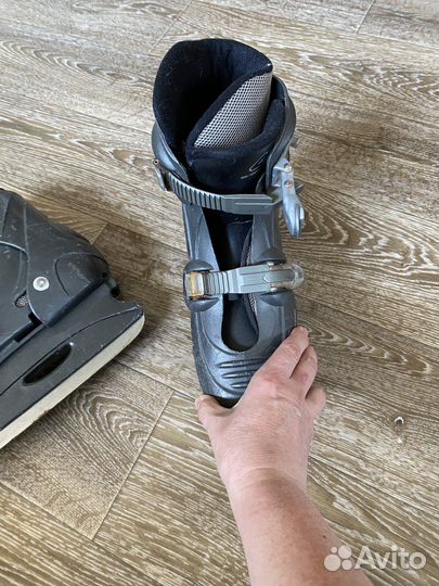 Коньки хоккейные 36-38 размер на застежках